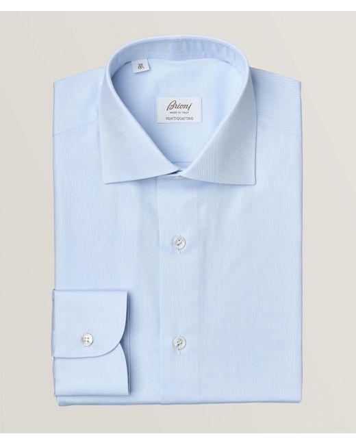 Brioni Blue William Ventiquattro Dress Shirt for men