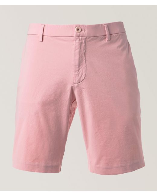 Dek Pink Galaxy Ultra 4X Stretch Twill Bermuda Shorts for men