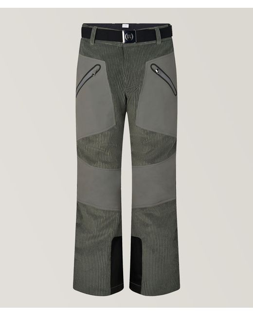 Bogner Gray Codie Corduroy Cargo Ski Pants for men