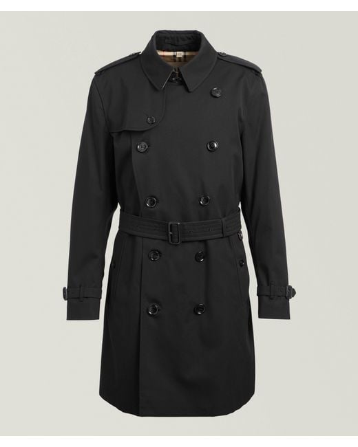 Burberry Black Kensington Heritage Trench Coat for men