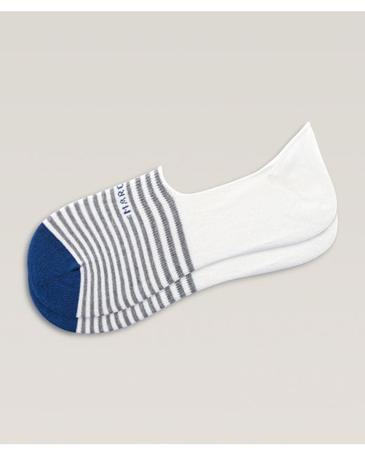 Marcoliani Blue Invisible Touch Socks for men