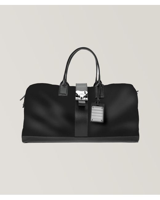 Fpm Milano Black Bank On The Road Nylon Duffle Bag for men