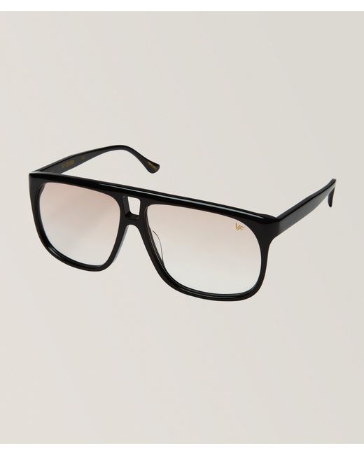 Vintage Frames Company Brown Riviera Gradient Rectangular Sunglasses