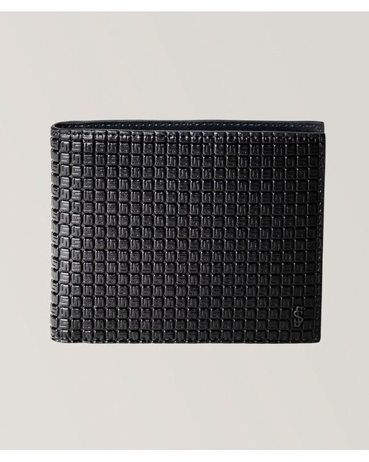 Serapian Black Stepan Canvas & Leather Bifold Wallet