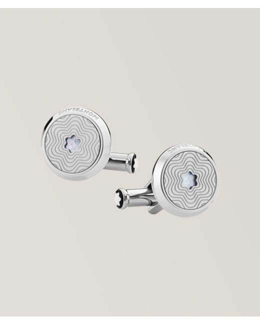 Montblanc Metallic Exploding Star Cufflinks