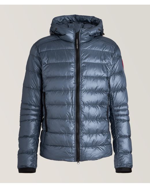 Canada Goose Blue Crofton Down Hooded Jacket for men