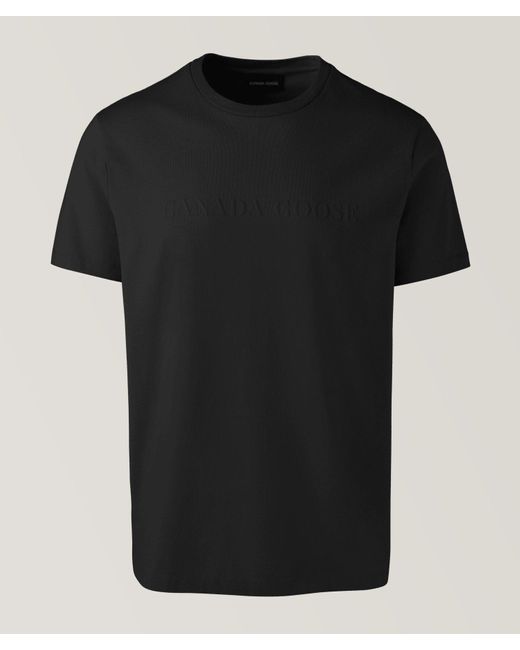 Canada Goose Black Emerson Cotton Crewneck T-Shirt for men