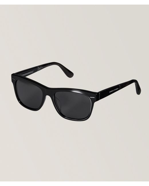 Brunello Cucinelli Black Satorial Rectangular Frame Sunglasses
