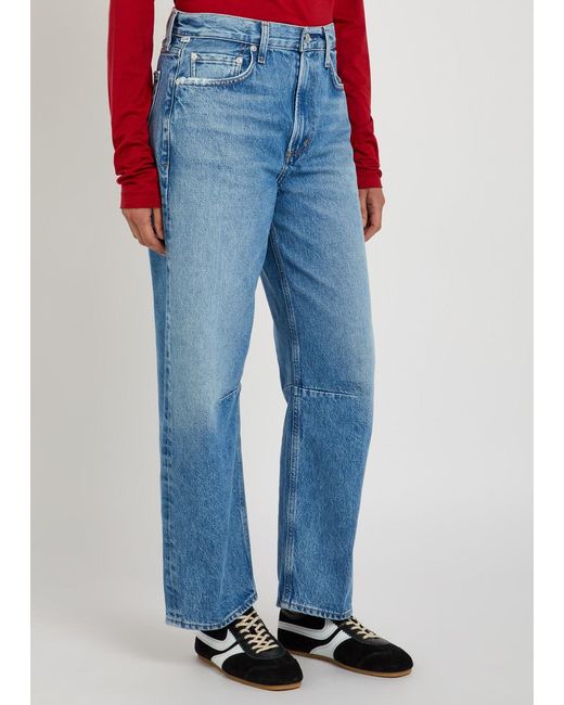 Citizens of Humanity Blue Miro Barrel-Leg Jeans