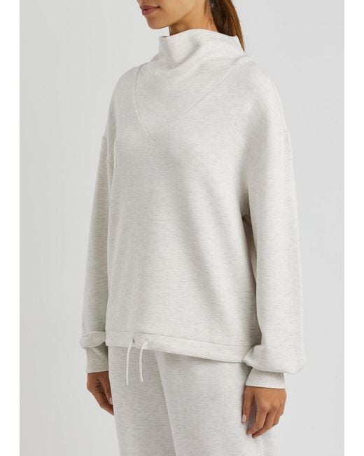 Varley White Betsy Stretch-jersey Sweatshirt