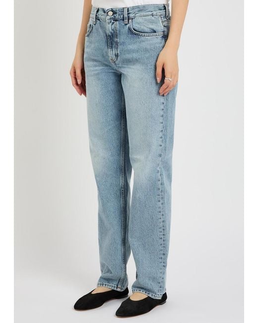 Totême Blue Straight-Leg Jeans