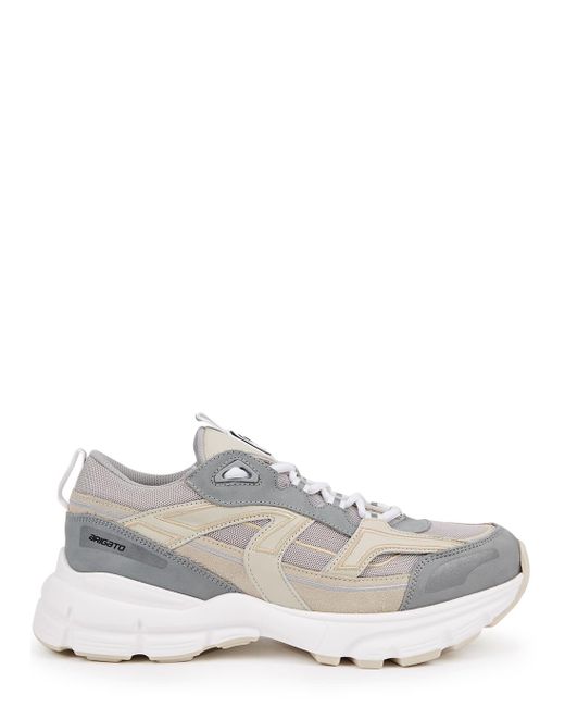 axel arigato white and grey marathon r trail sneakers
