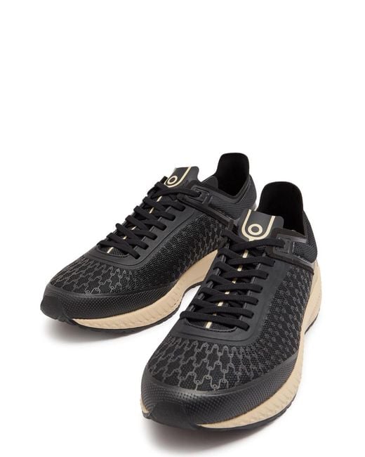 Now You Live Black Yp 305 Performance Mesh Sneakers for men