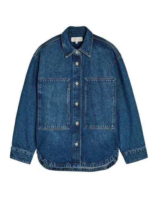 Studio Nicholson Blue Regen Overshirt