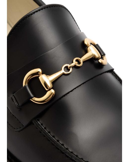 Duke & Dexter Black Leather Loafers for men