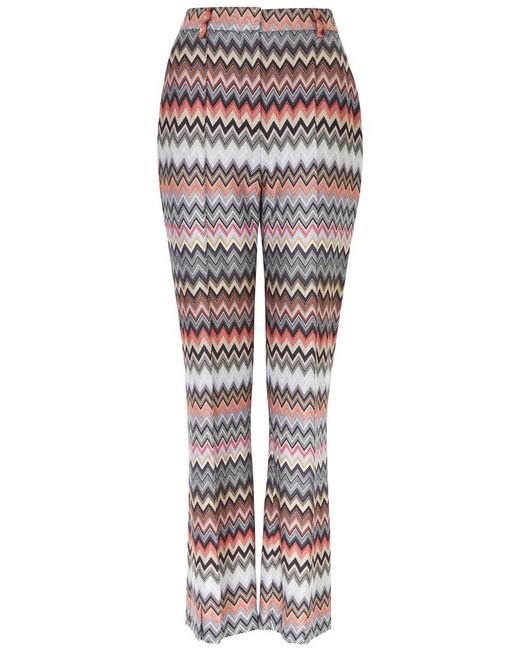 Missoni Multicolor Zigzag Cotton-blend Trousers