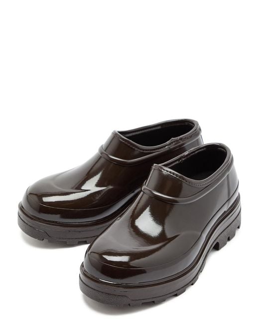 Kassl Brown Beth Glossed Rubber Boots