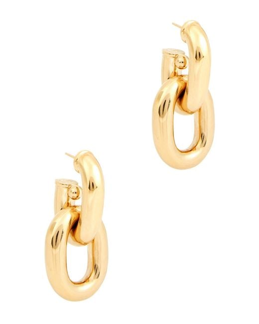Rabanne Xl Link Hoop Earrings in Metallic Lyst