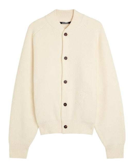 Jacquemus Natural Le Cardigan Pallone Wool-Blend Cardigan for men