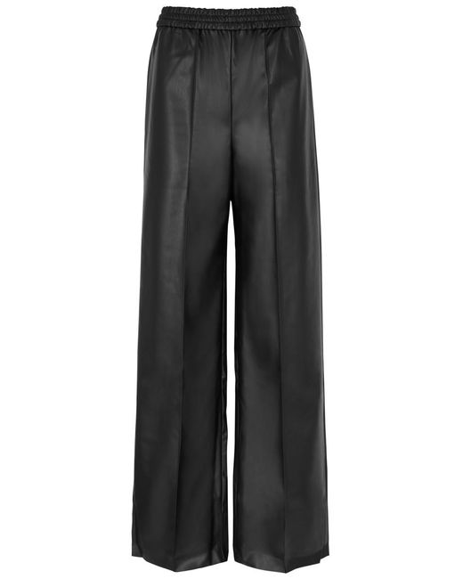 Wolford Gray Wide-leg Faux Leather Trousers