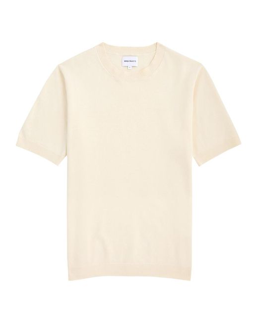 Norse Projects White Rhys Linen-Blend T-Shirt for men