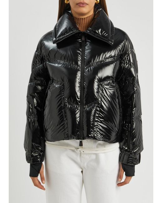 Moncler Black Cluses Quilted Shell Jacket