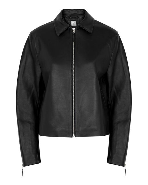 Totême  Lucca Black Leather Jacket