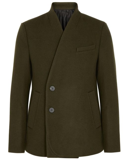 Wooyoungmi Army Green Wool-blend Jacket for men