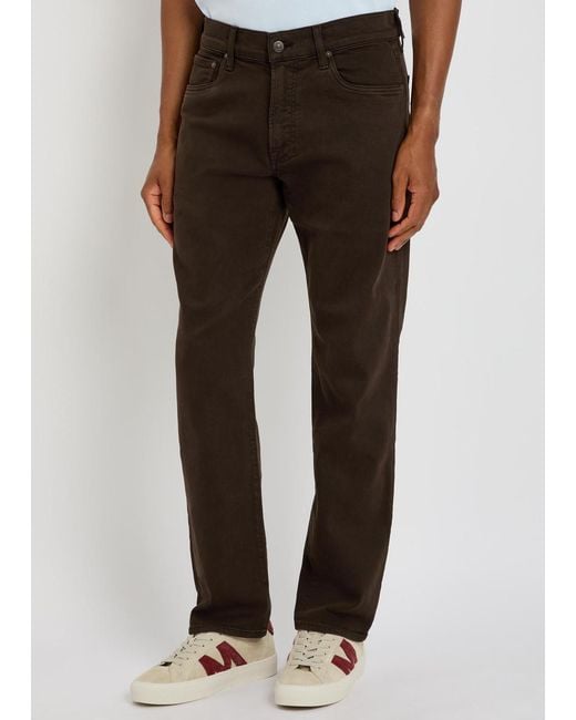 Citizens of Humanity Brown Elijah Straight-Leg Jeans for men