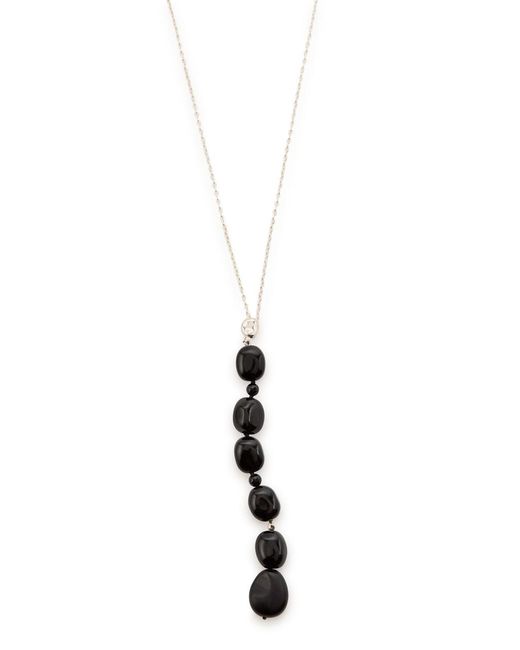 Agmes White Selma Sterling Necklace