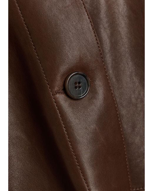 Arma Brown Fem Leather Jacket