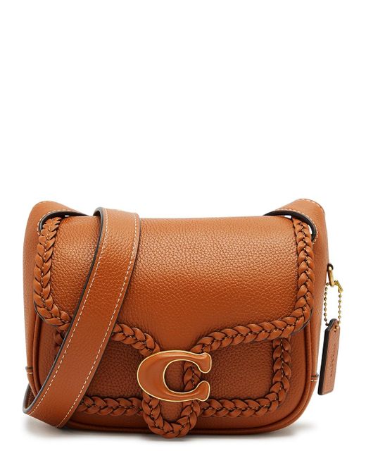 COACH Brown Tabby Messenger 19 Leather Cross Body Bag, Leather Bag,