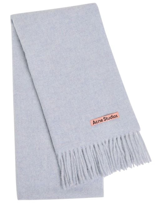 Acne White Canada Wool Scarf
