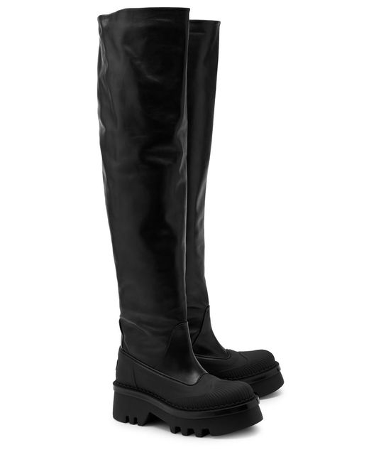 Chloé Black Raina Leather Over-the-knee Boots