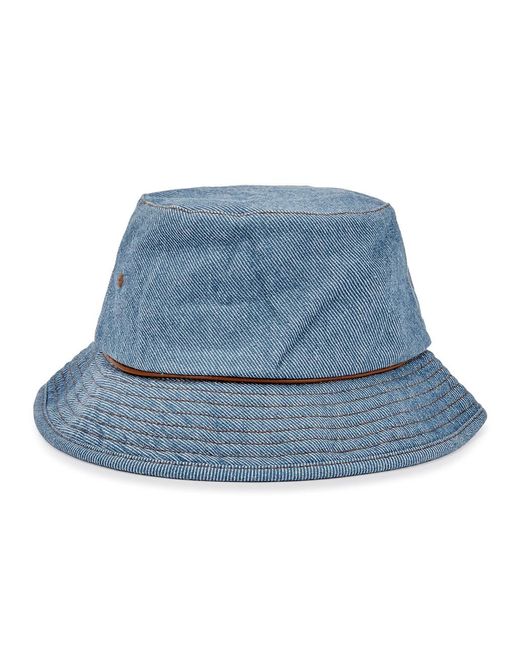 Acne Blue Denim Bucket Hat