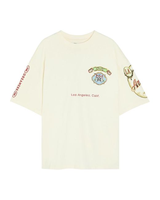 Amiri White Vista Hj Skate Printed Cotton T-Shirt for men