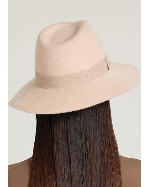 Eugenia Kim Natural Georgina Wool Fedora Hat