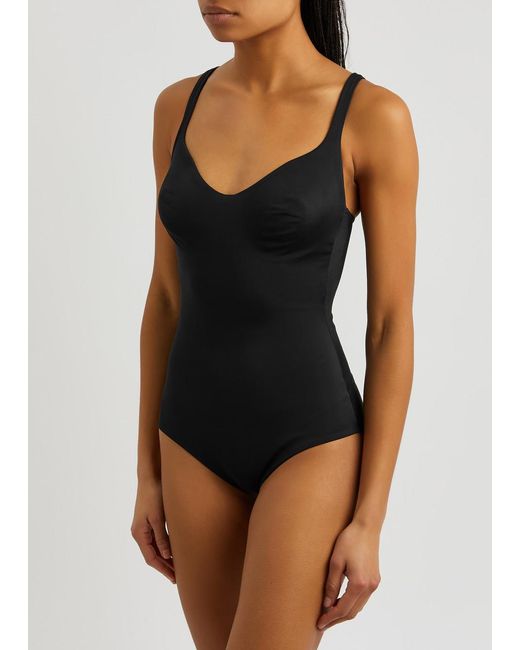 Wolford Black Mat De Luxe Forming Stretch-jersey Bodysuit