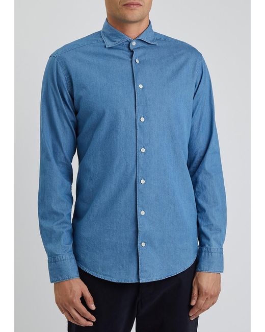 Eton of Sweden Blue Chambray Shirt for men