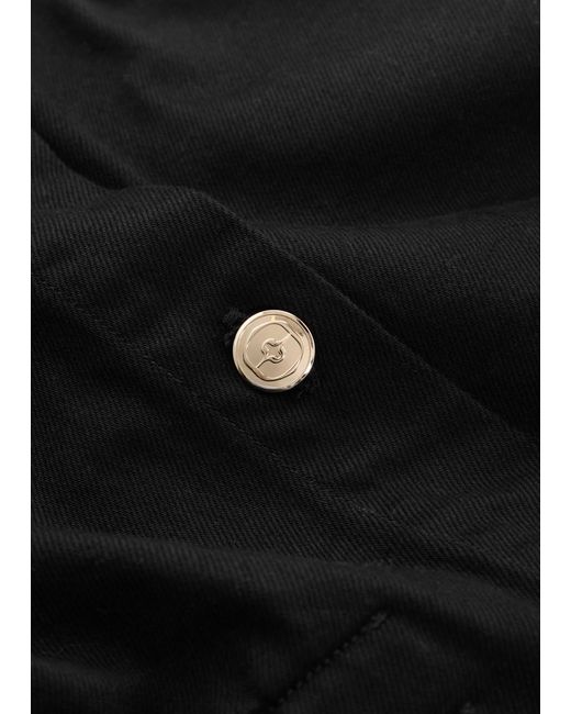 RÙADH Black The Constance Drawstring Denim Jacket
