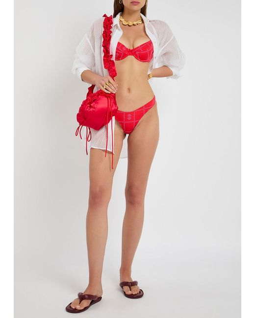 Damson Madder Embroidered Bikini Briefs