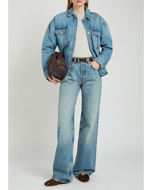 Anine Bing Blue Paxton Shirt