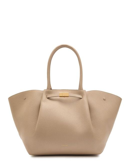 DeMellier London Natural The New York Grained Leather Tote Bag