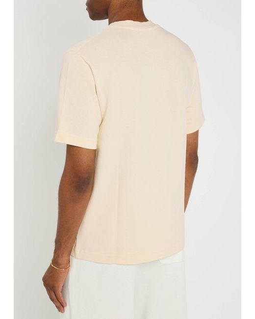 Jacquemus Natural Le T-Shirt Gros Grain Cotton T-Shirt for men