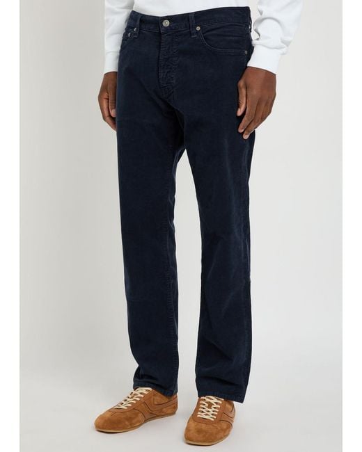 Citizens of Humanity Blue Elijah Straight-Leg Corduroy Jeans for men