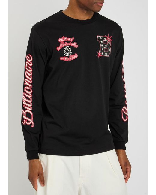 BBCICECREAM Black Graphic-Printed Cotton Top for men