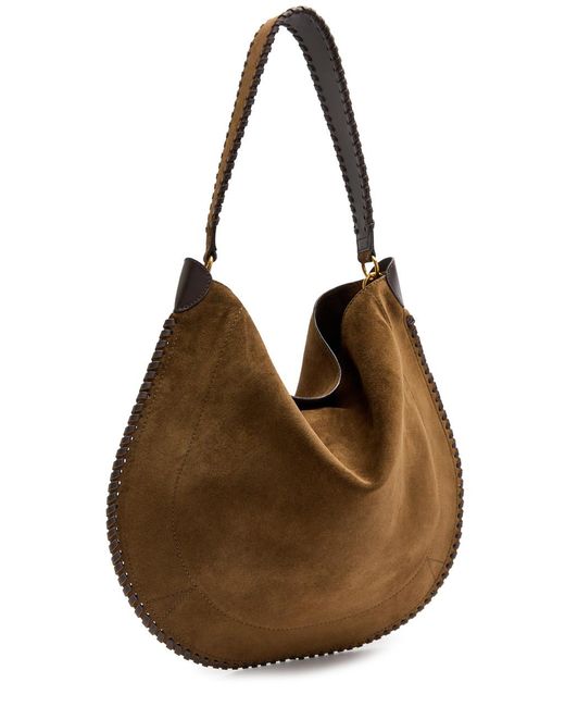 Isabel Marant Brown Oskan Hobo Suede Shoulder Bag