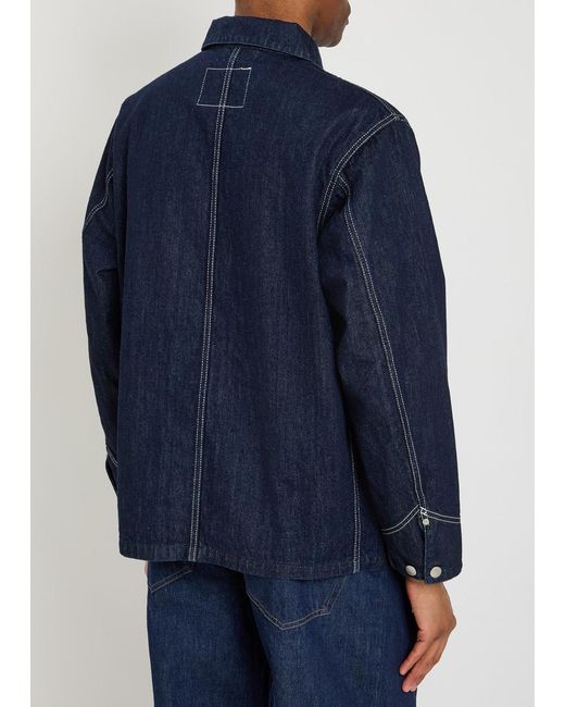 vowels Blue Patch Pocket Denim Jacket for men