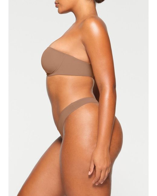 Skims Brown Strapless Bra