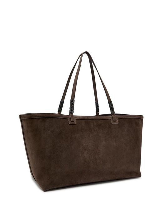 Metier Brown Cala 42 Suede Tote Bag
